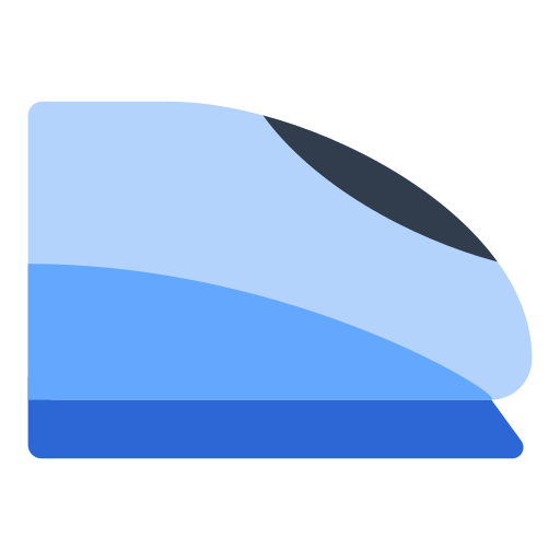 high-speed train as rendered by Toss Face
