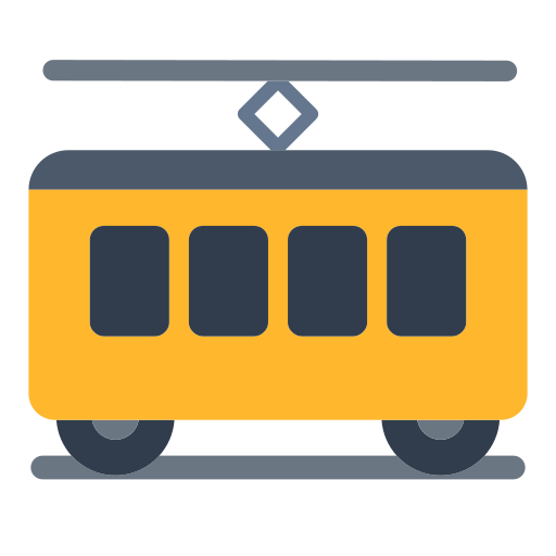 tram car as rendered by Toss Face