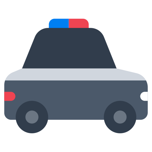 police car as rendered by Toss Face