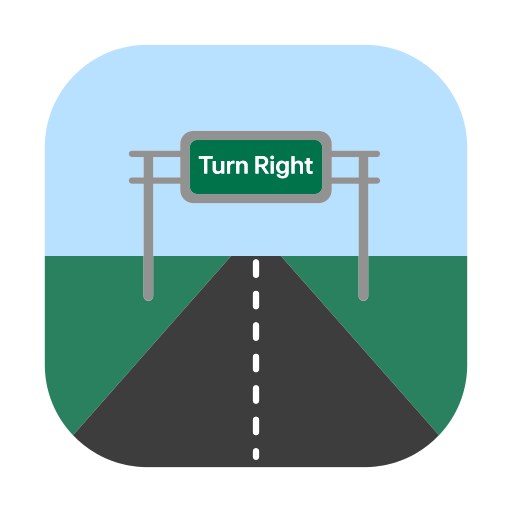 motorway as rendered by Toss Face