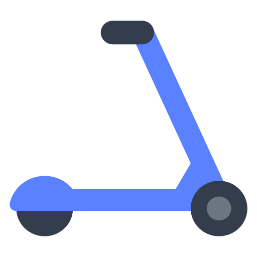 kick scooter as rendered by Toss Face