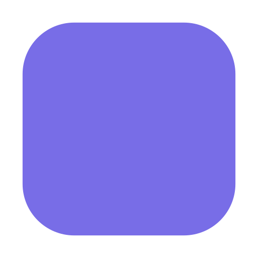 purple square as rendered by Toss Face