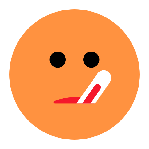 发烧 as rendered by Toss Face
