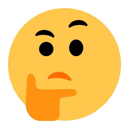 생각하는 얼굴 as rendered by Toss Face