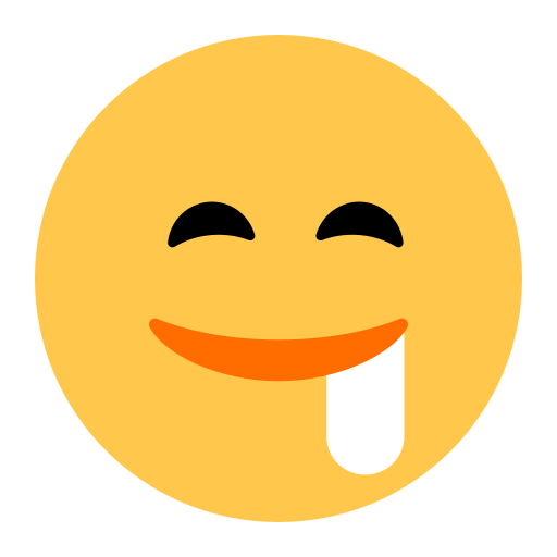 rosto babando as rendered by Toss Face