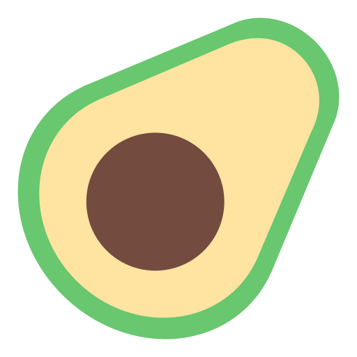 avocado as rendered by Toss Face