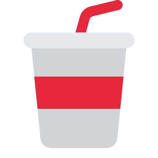 cup with straw as rendered by Toss Face