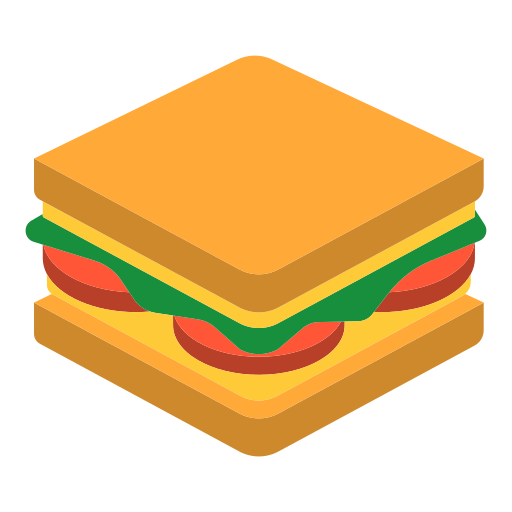 sandwich as rendered by Toss Face