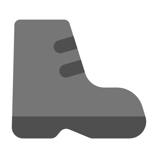 hiking boot as rendered by Toss Face