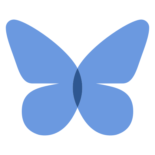 butterfly as rendered by Toss Face