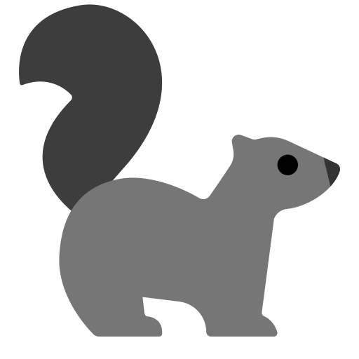 skunk as rendered by Toss Face