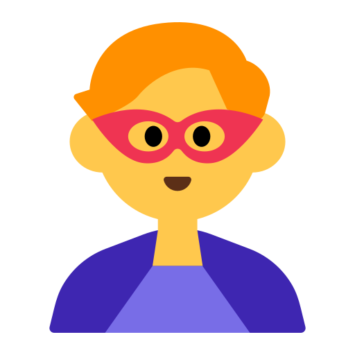 man superhero as rendered by Toss Face