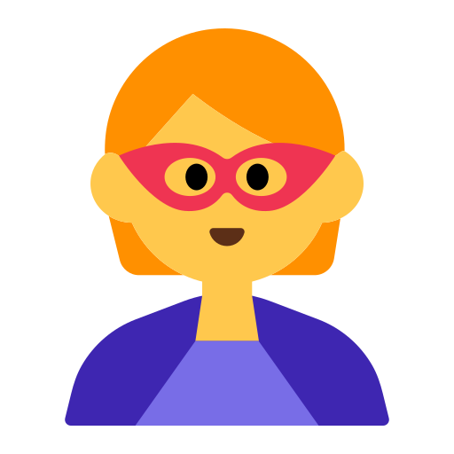superhero as rendered by Toss Face