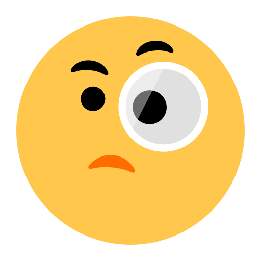 ๋จ์๊ฒฝ์ ์ด ์ผ๊ตด as rendered by Toss Face