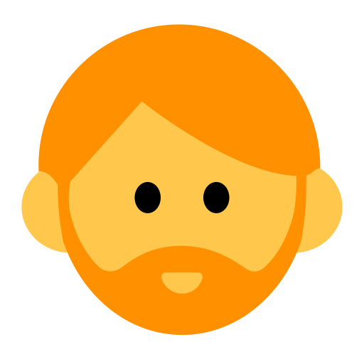 person: beard as rendered by Toss Face