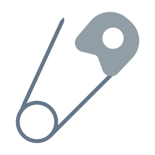 safety pin as rendered by Toss Face