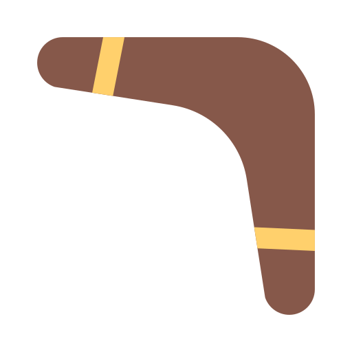 boomerang as rendered by Toss Face