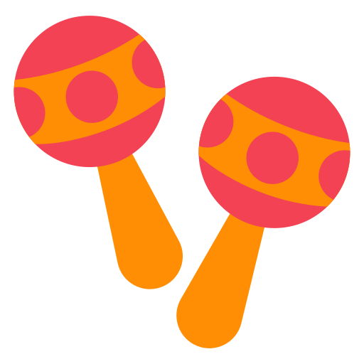 maracas as rendered by Toss Face