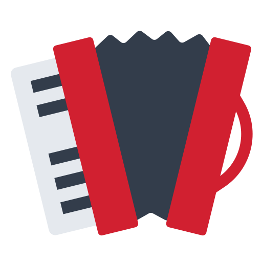 accordion as rendered by Toss Face