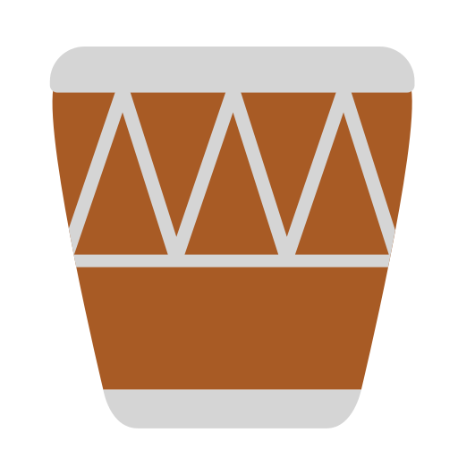 afrikanische Trommel as rendered by Toss Face