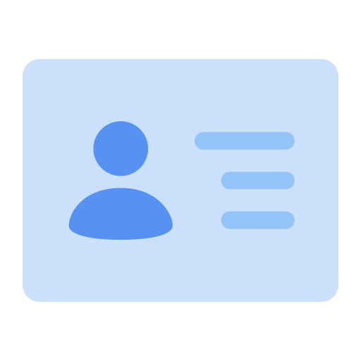 identification card as rendered by Toss Face