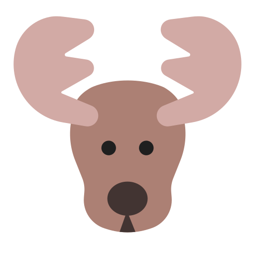 moose as rendered by Toss Face