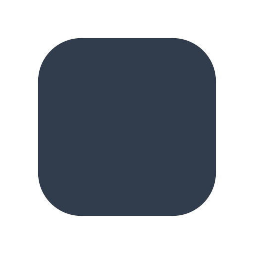 black medium square as rendered by Toss Face