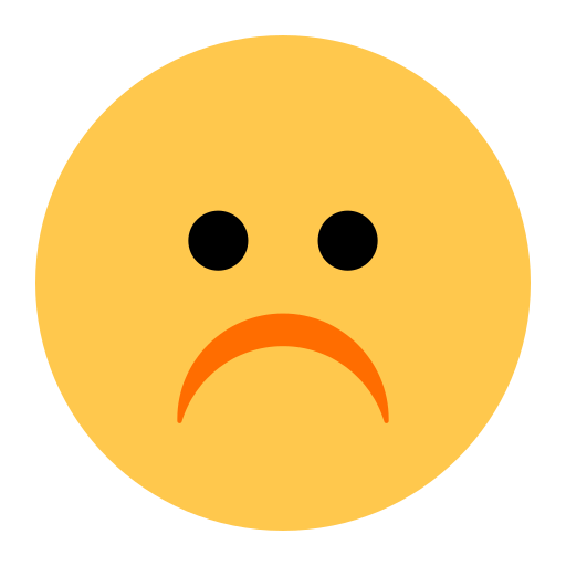 düsteres Gesicht as rendered by Toss Face