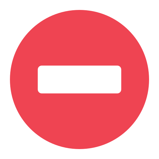 no entry as rendered by Toss Face