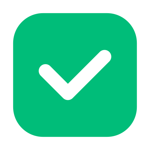 check mark button as rendered by Toss Face