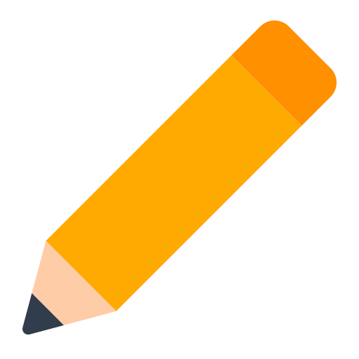 pencil as rendered by Toss Face