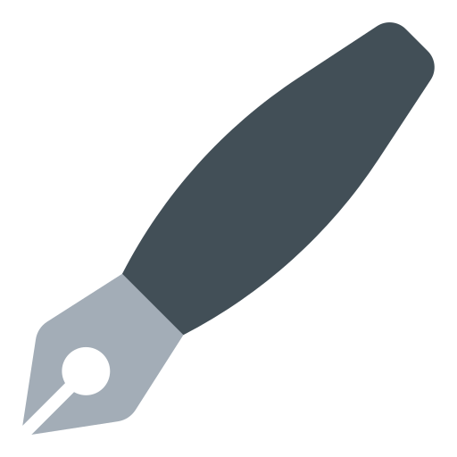 black nib as rendered by Toss Face