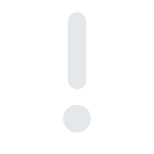 white exclamation mark as rendered by Toss Face