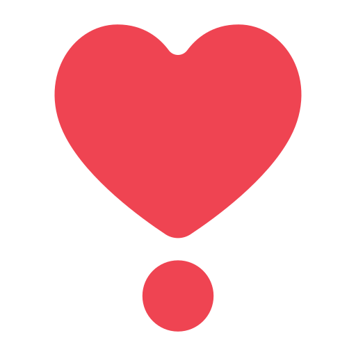 Heart Exclamation as drawn by Toss Face in 1.6