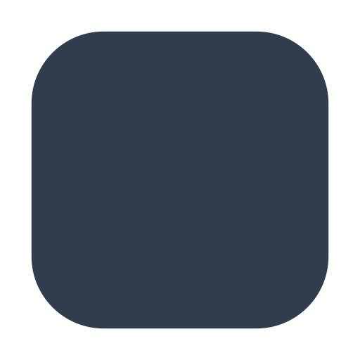 black large square as rendered by Toss Face