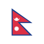 Flag: Nepal as drawn by Toss Face in February 2022