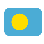 Flag: Palau as drawn by Toss Face in February 2022