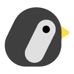 Penguin as drawn by Toss Face in February 2022