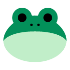 Frog as drawn by Toss Face in February 2022