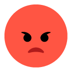 Enraged Face as drawn by Toss Face in February 2022