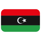 Flag: Libya as drawn by Toss Face in March 2022