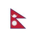 Flag: Nepal as drawn by Toss Face in March 2022