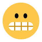 Grimacing Face as drawn by Toss Face in March 2022