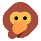 Speak-No-Evil Monkey as drawn by Toss Face in March 2022