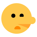 Lügendes Gesicht as drawn by Toss Face in March 2022