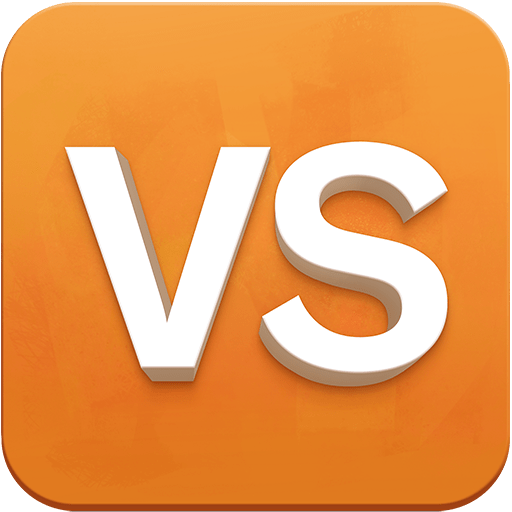 VS button as rendered by Twitter Emoji Stickers