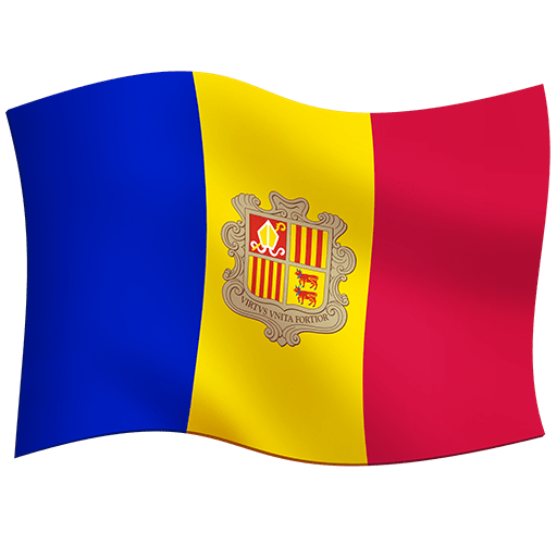 flag: Andorra as rendered by Twitter Emoji Stickers