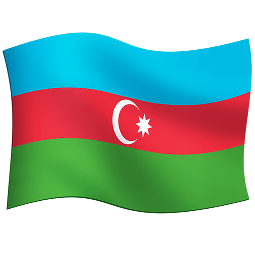 flag: Azerbaijan as rendered by Twitter Emoji Stickers
