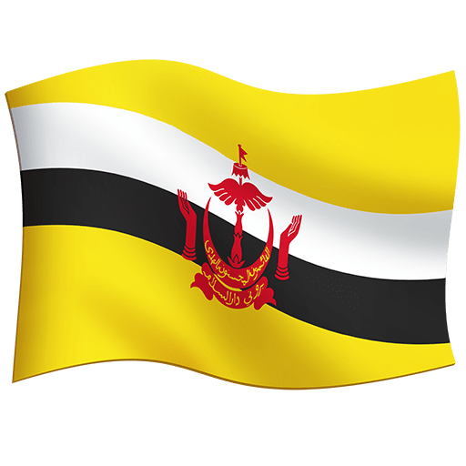 Flagge: Brunei Darussalam as rendered by Twitter Emoji Stickers