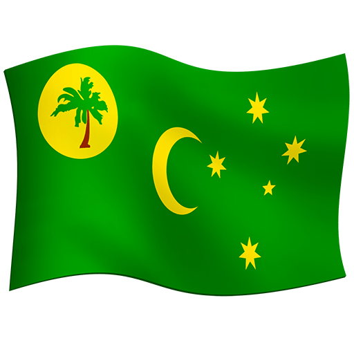 flag: Cocos (Keeling) Islands as rendered by Twitter Emoji Stickers